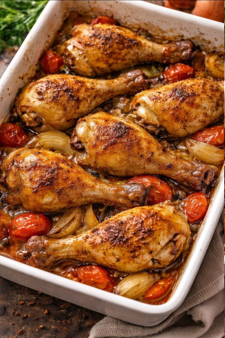 Coxas de frango assadas fáceis