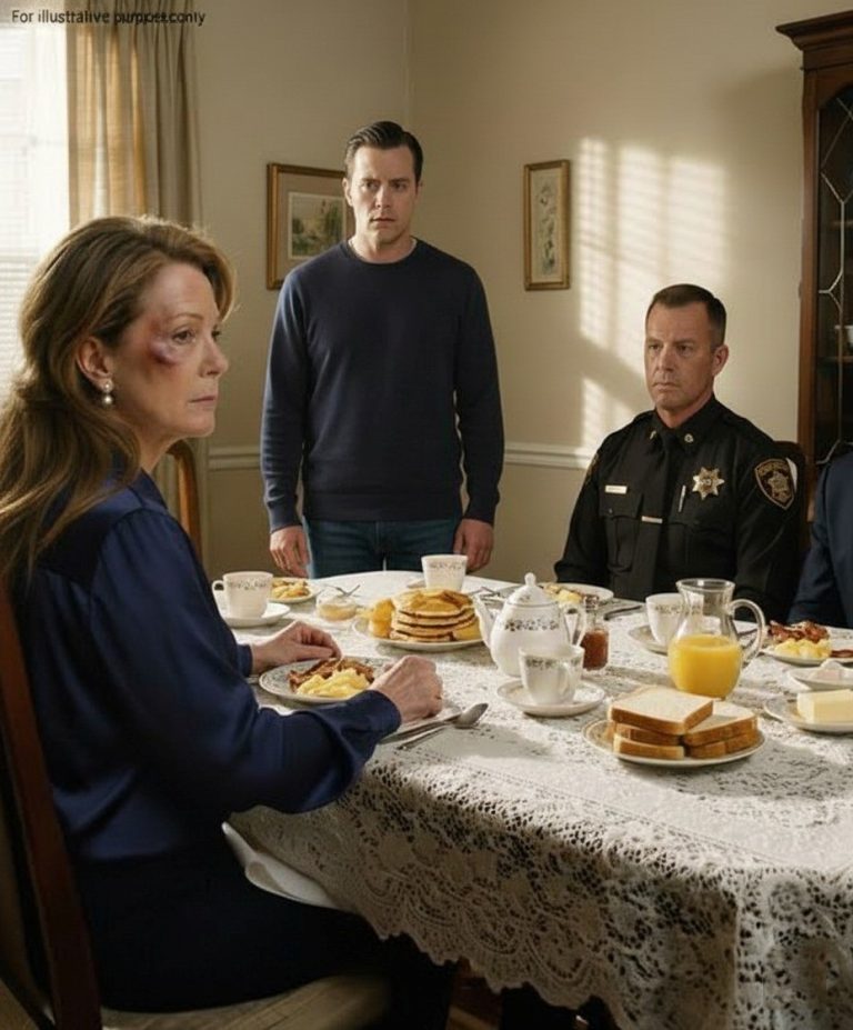 Meu filho me bateu ontem à noite, e eu fiquei em silêncio. Esta manhã, estendi minha toalha de mesa de renda, preparei um café da manhã completo típico do sul dos Estados Unidos e arrumei a louça fina como se fosse Natal.