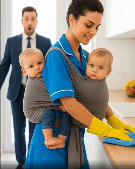 O milionário volta para casa mais cedo do que o esperado… e não consegue acreditar no que vê.