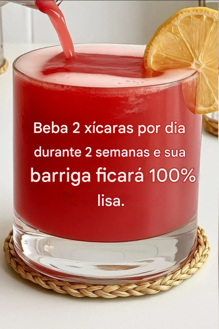 A melhor bebida para queimar gordura e eliminar a gordura abdominal rapidamente.
