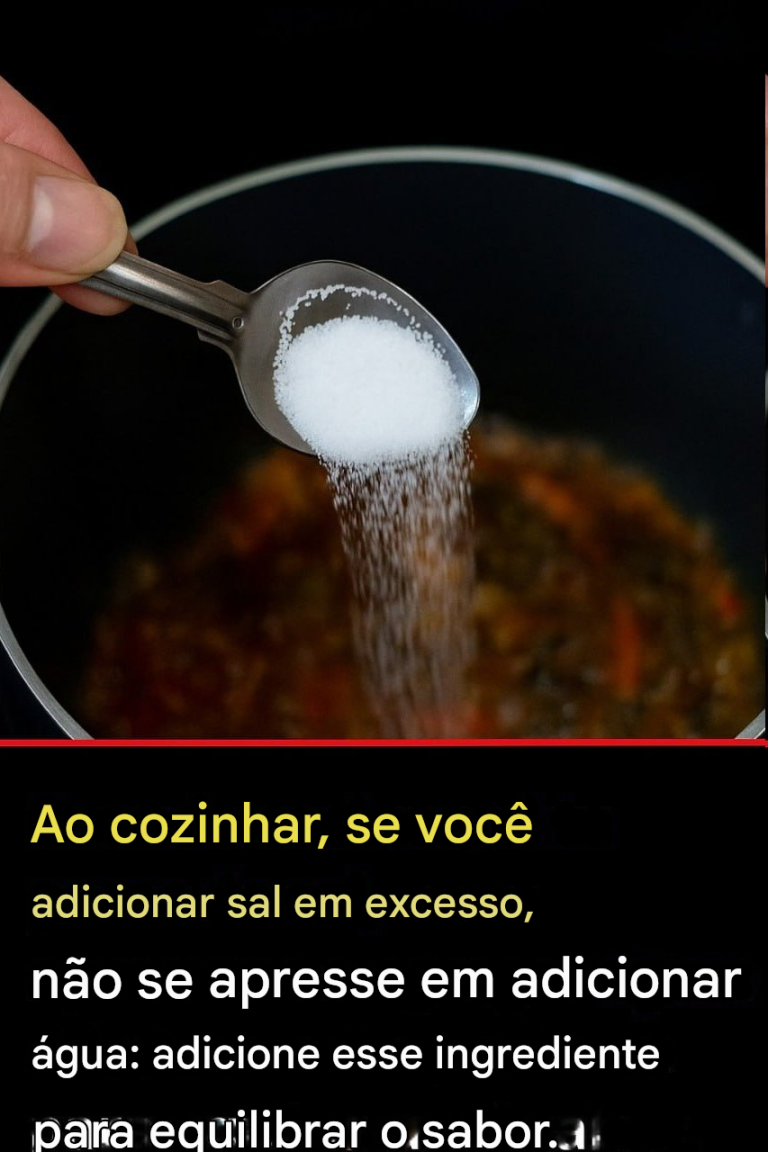 Você adicionou sal demais ao cozinhar? Não adicione água, faça o seguinte:
