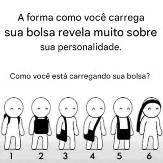 Descubra sua personalidade através da sua bolsa: um divertido teste visual.