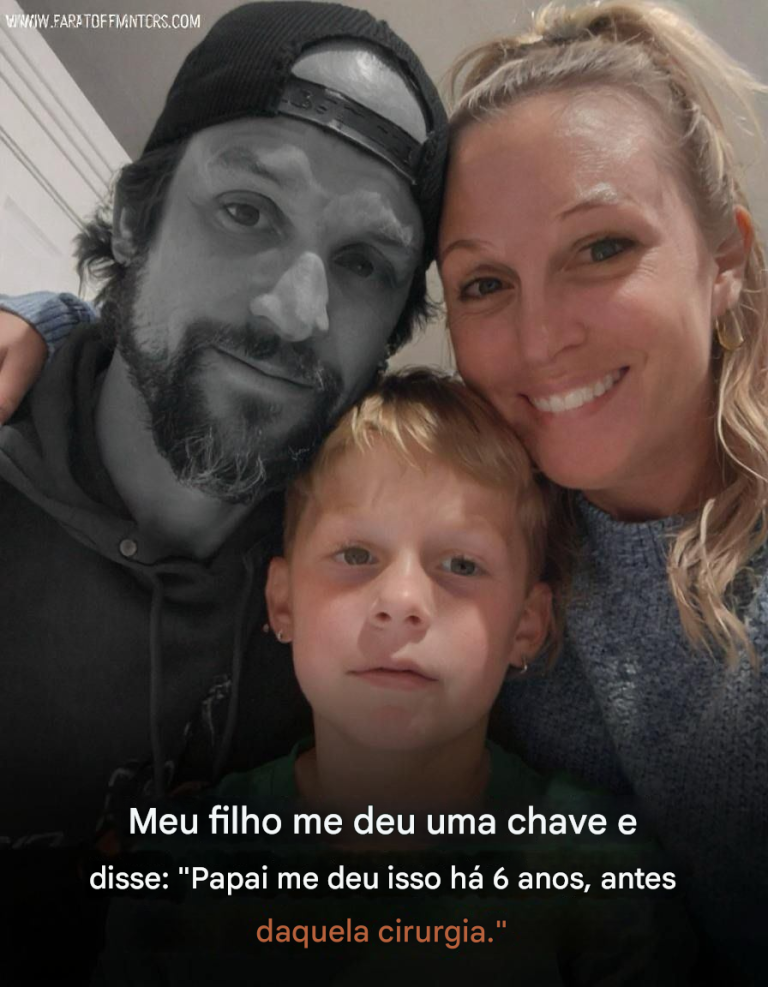A chave que meu filho guardava há seis anos.