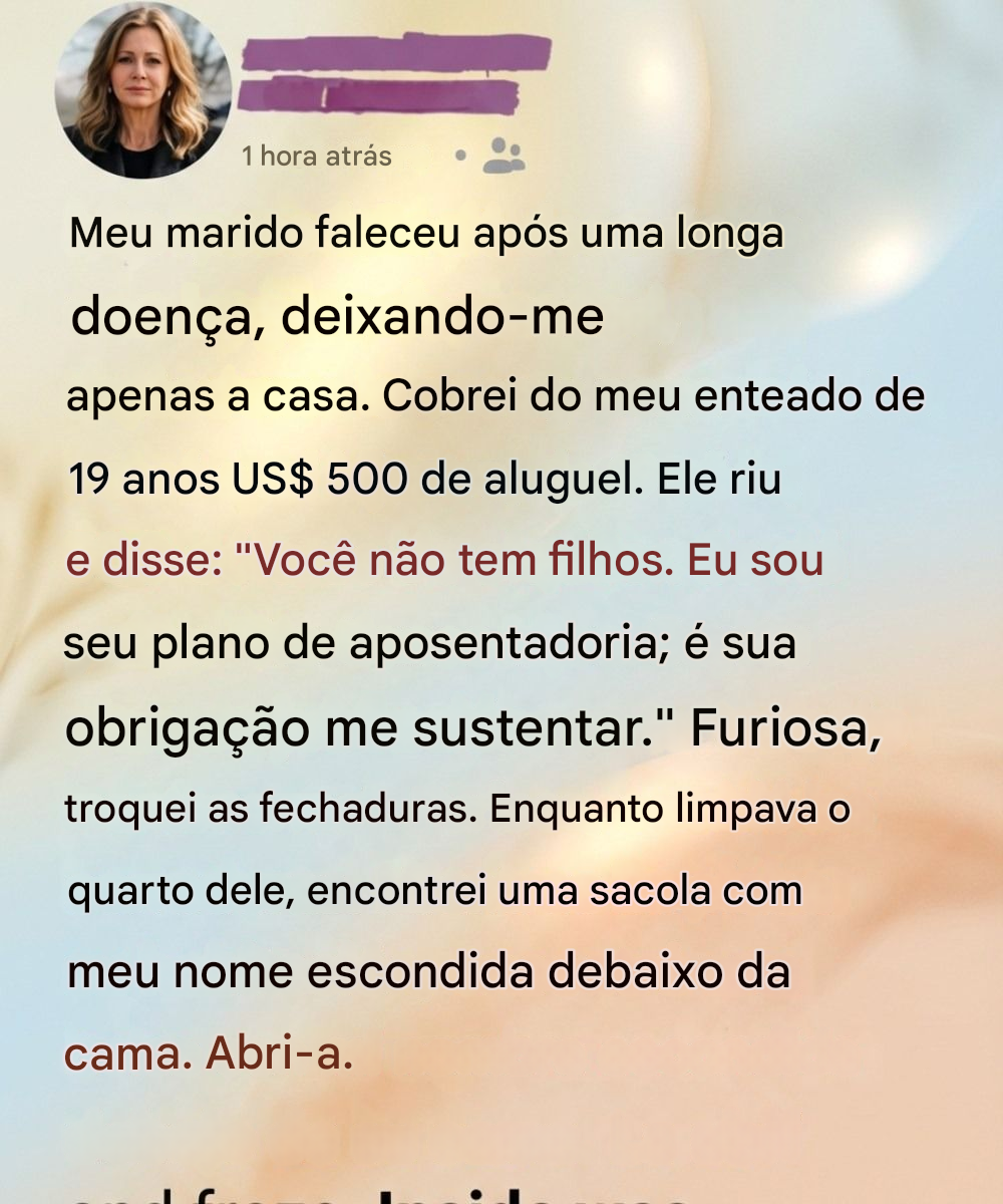 Após a morte do meu marido, a casa que havíamos construído juntos deixou de ser um refúgio.