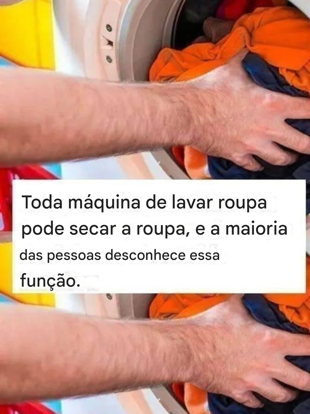 A função secreta da sua máquina de lavar: sim, ela também seca suas roupas!
