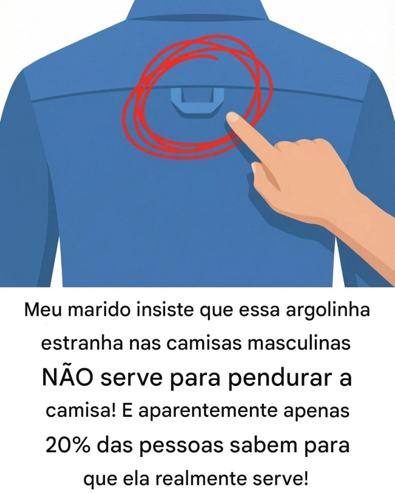 Por que as camisas de botão têm presilhas nas costas?