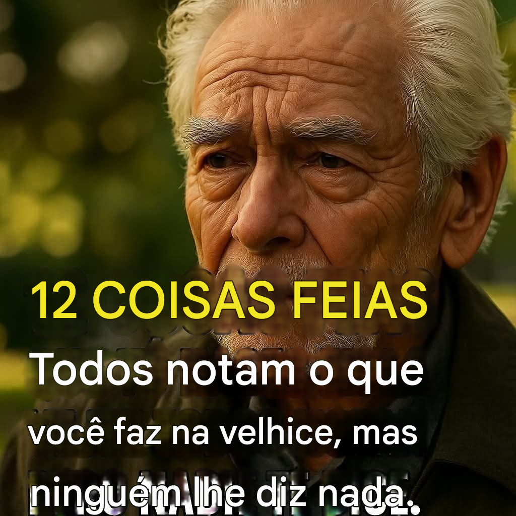 12 coisas desagradáveis ​​que você faz na velhice e que ninguém se atreve a lhe dizer.
