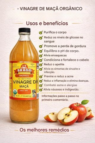 Para que serve o vinagre de maçã: usos reais, como tomar e como aplicar.