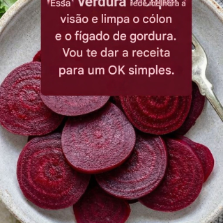 Este vegetal restaura a sua visão e limpa o cólon e o fígado de gordura. Vou te dar a receita, que é bem simples.