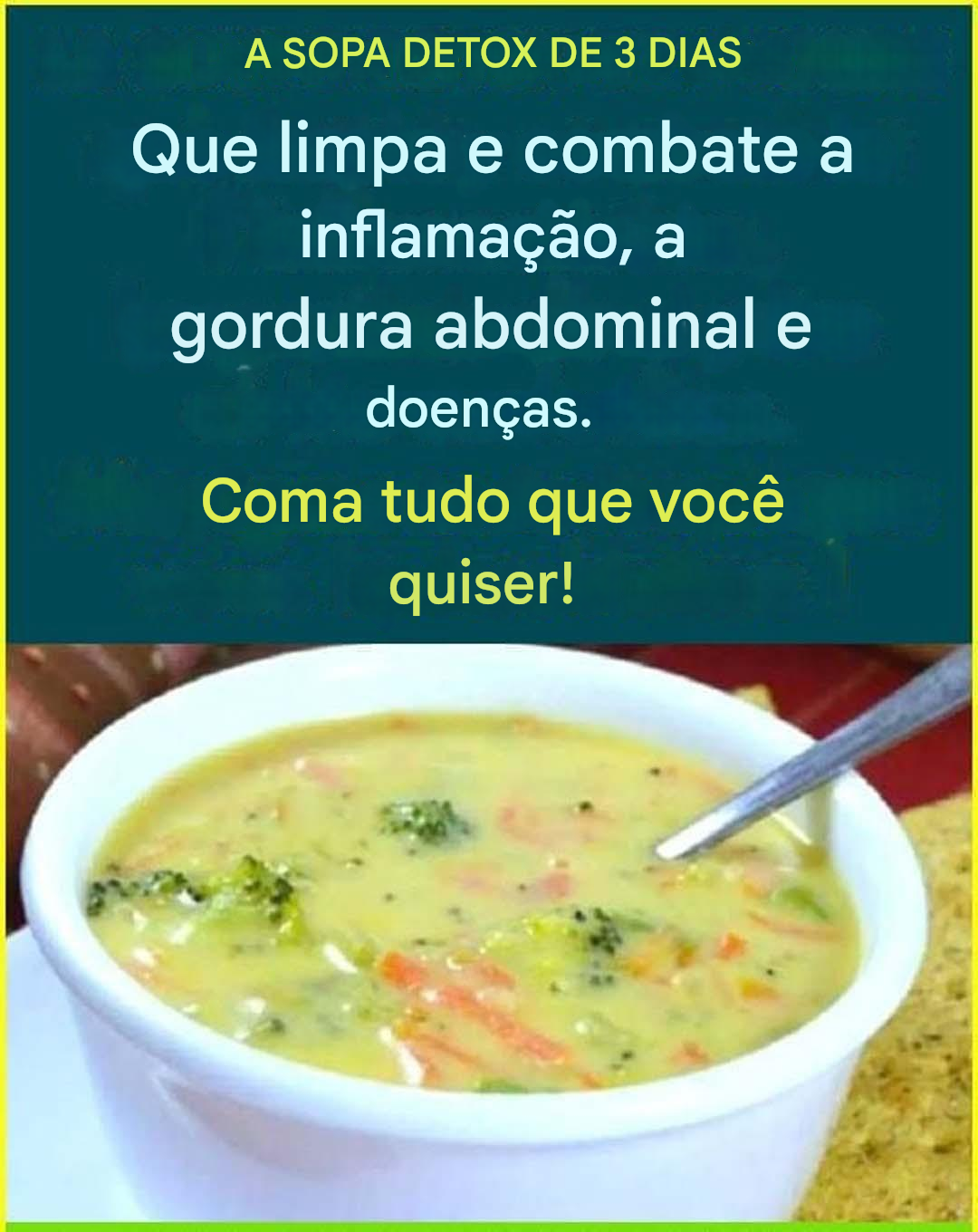 Limpeza detox de 3 dias: sopa leve e revitalizante