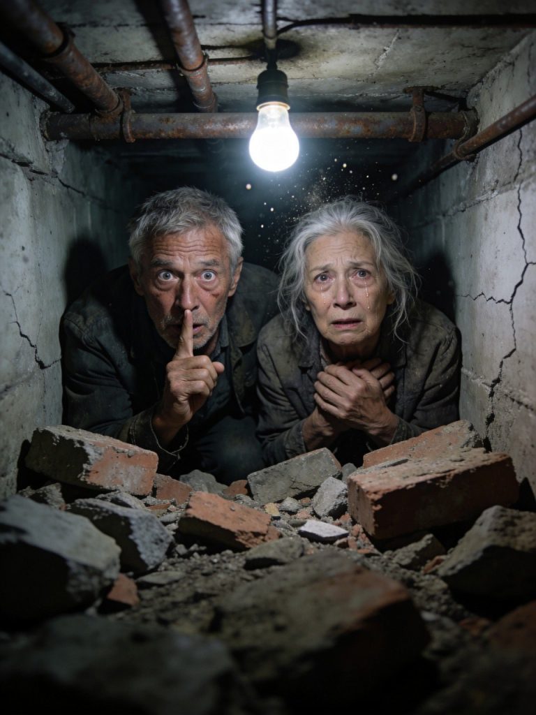 Eles nos trancaram no porão para levar nossa casa, mas meu marido sussurrou: “Eles não sabem o que há por trás daquela parede.” Ninguém esperava que a traição do nosso filho nos salvasse…