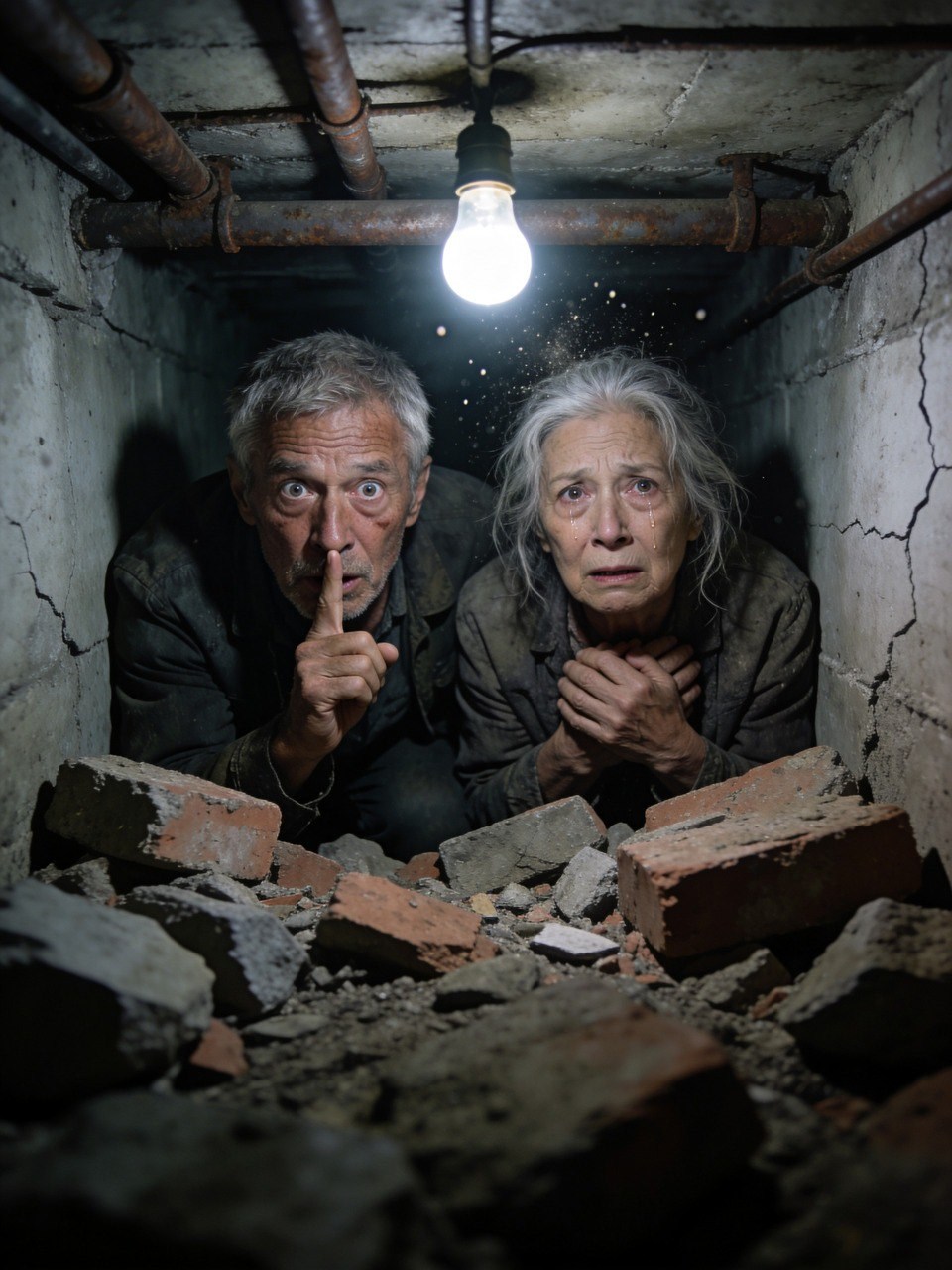 Eles nos trancaram no porão para levar nossa casa, mas meu marido sussurrou: “Eles não sabem o que há por trás daquela parede.” Ninguém esperava que a traição do nosso filho nos salvasse…