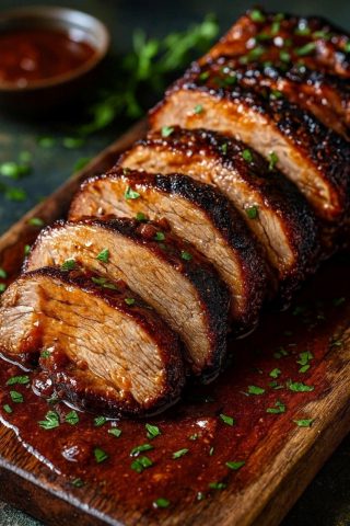 Costelas em papillote com molho de mel e mostarda