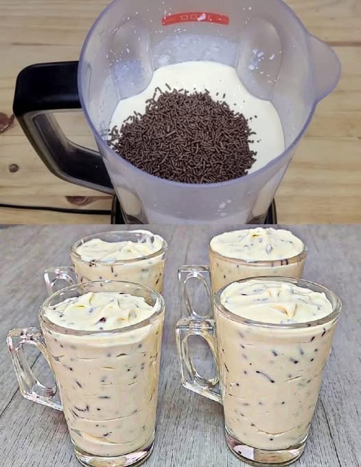 Deliciosa sobremesa com apenas 2 ingredientes: basta bater, congelar e pronto!