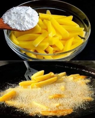 Deliciosas Papas Fritas Douradas e Crujientes