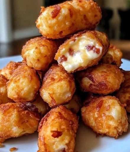 Tater Tots recheados com bacon e queijo