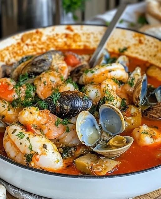 Ensopado de frutos do mar com molho rouille: uma delícia à espera de ser descoberta!