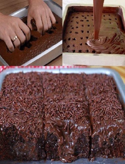 bolo de chocolate de 3 camadas