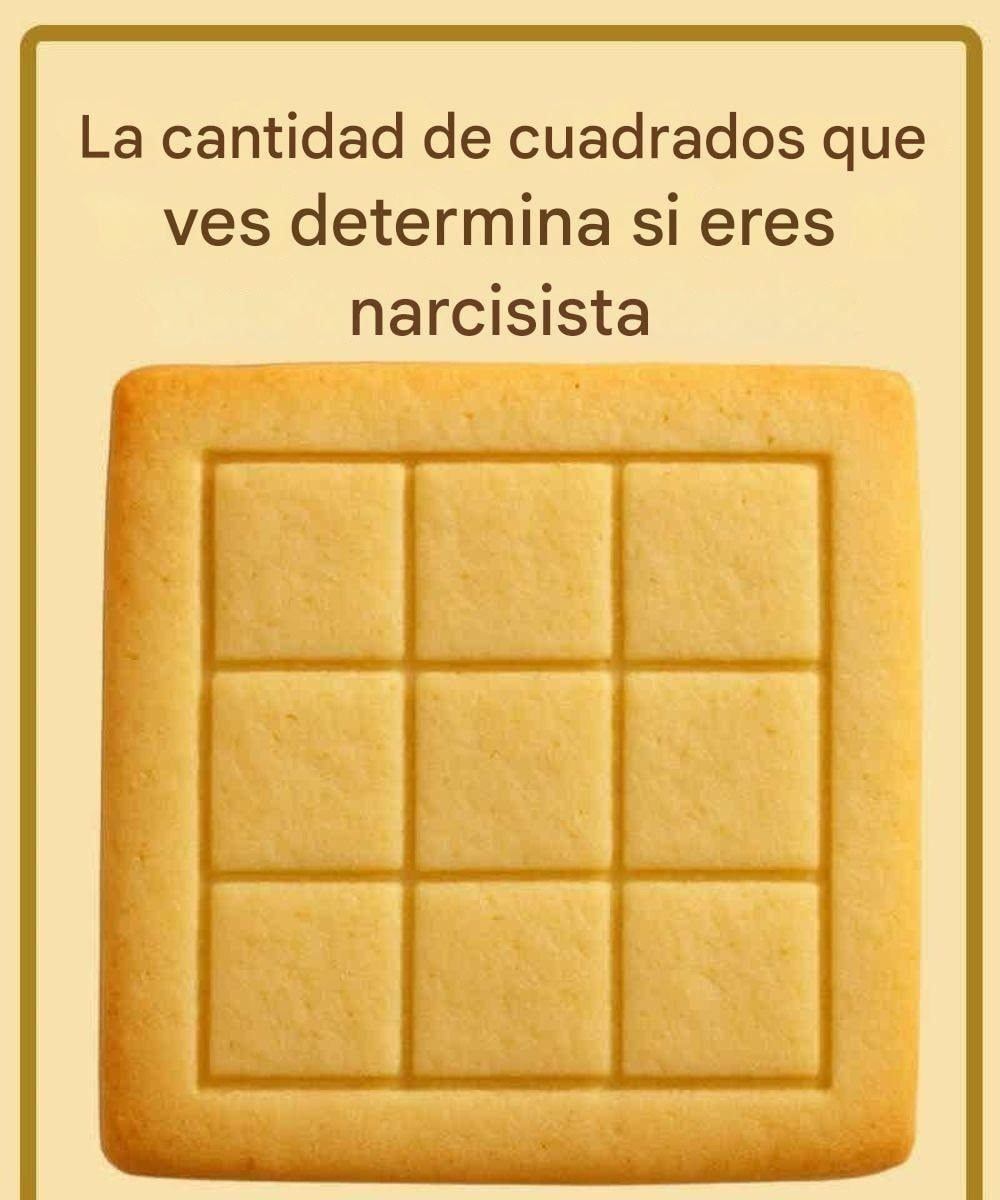 O número de quadrados que você vê determina se você é narcisista.