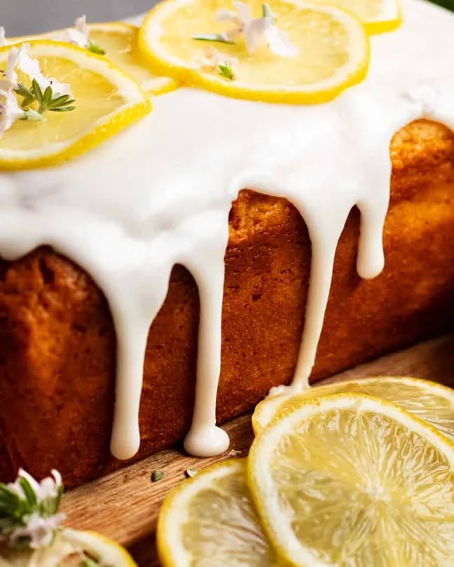 Pão de limão glaceado