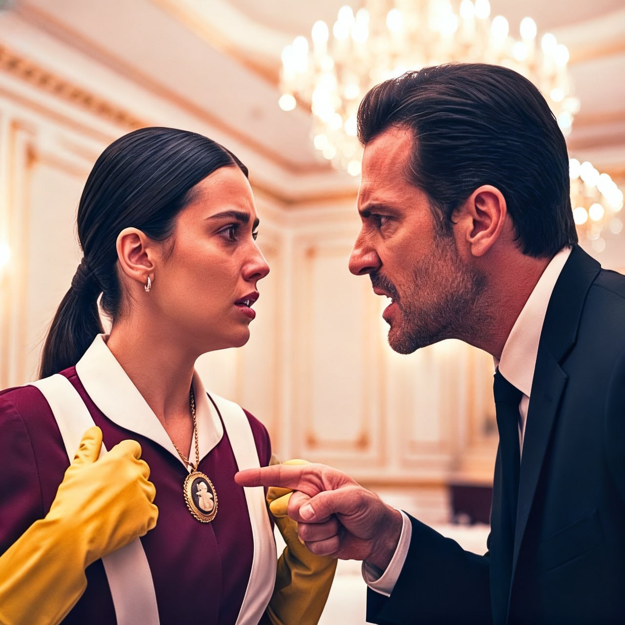 “Esse é o colar da minha falecida esposa!” gritou o magnata, mas a resposta da faxineira foi…