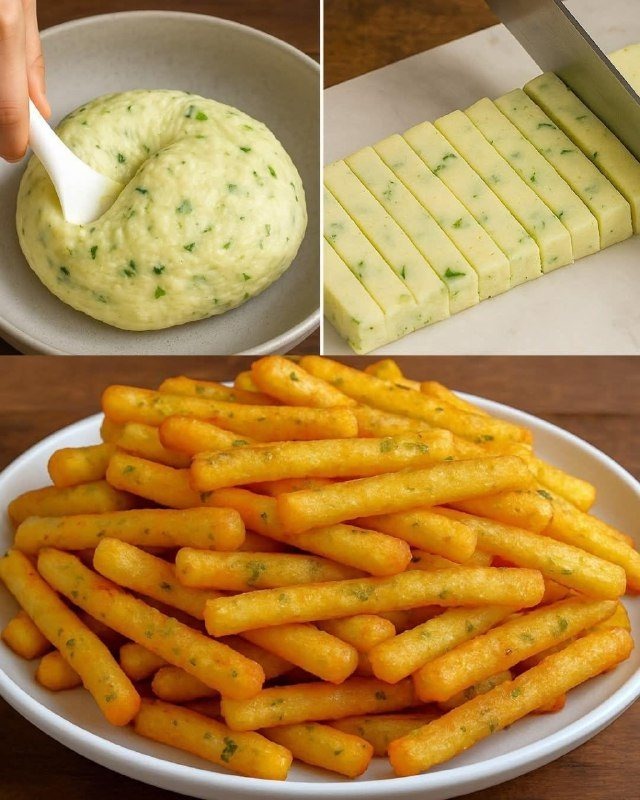 Palitos de queijo crocantes