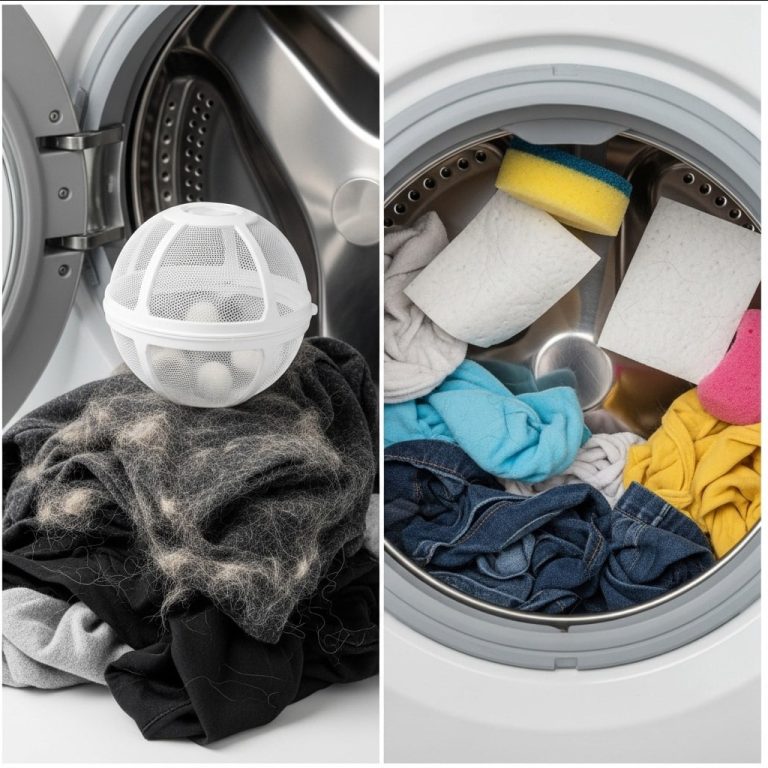 Descubra os melhores truques para remover cabelos das roupas na sua máquina de lavar.