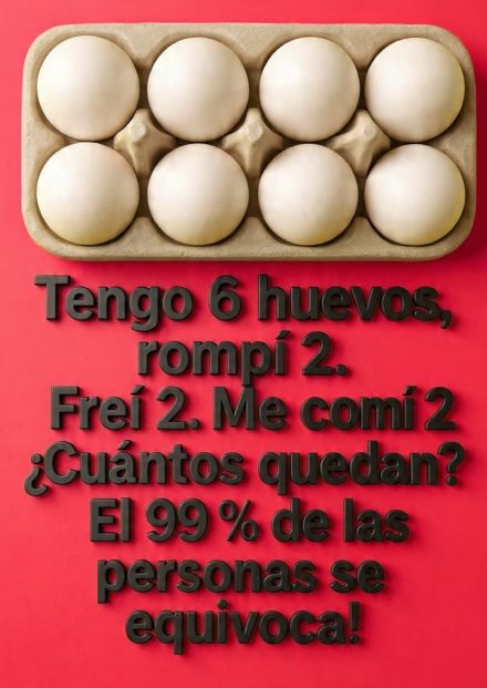 O enigma dos 6 ovos que confunde 99% das pessoas!