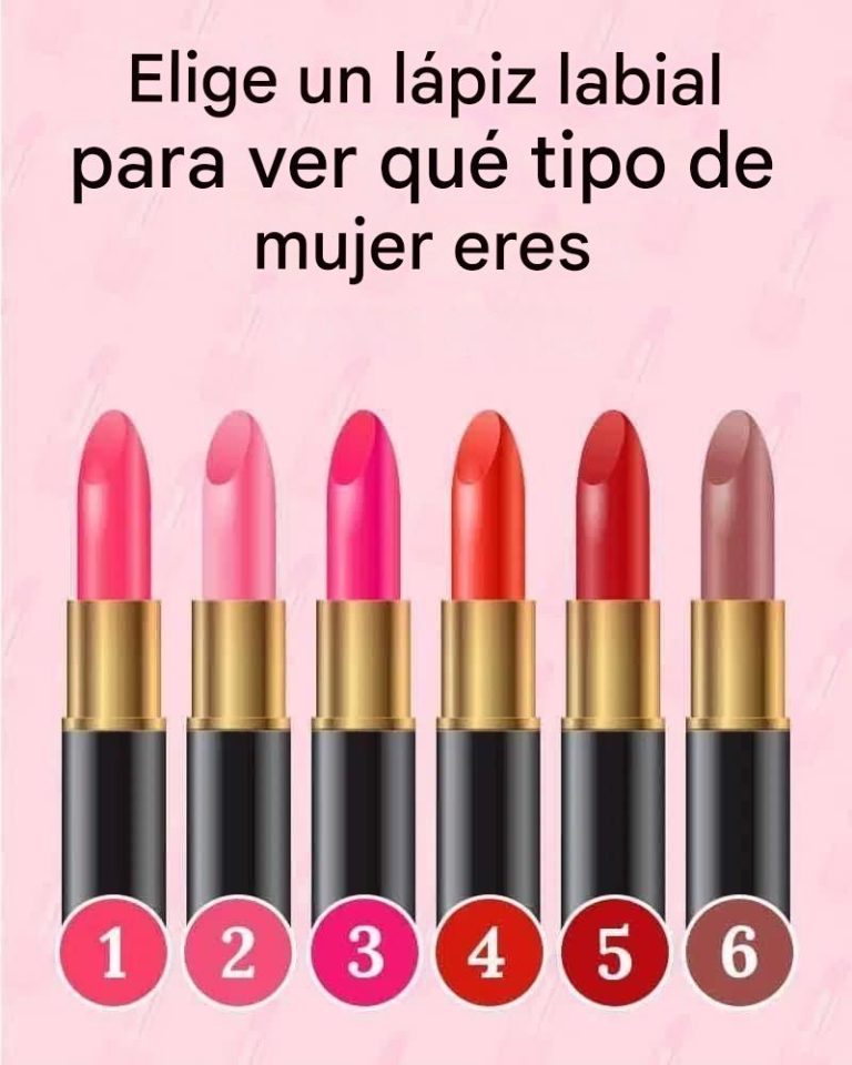 Elige un lápiz labial para ver qué tipo de mujer eres
