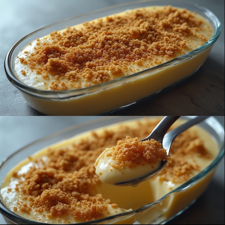 Delícia cremosa em camadas