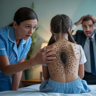 A filha do milionário chorava todos os dias, até que a empregada obesa descobriu algo terrível em suas costas.