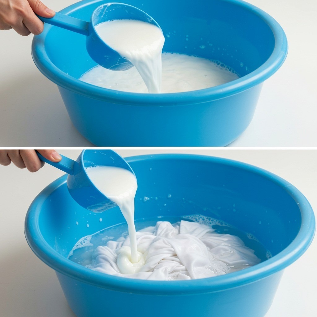 Mas esqueça água sanitária ou vinagre, é isto que deixa todas as suas roupas brancas: zero manchas