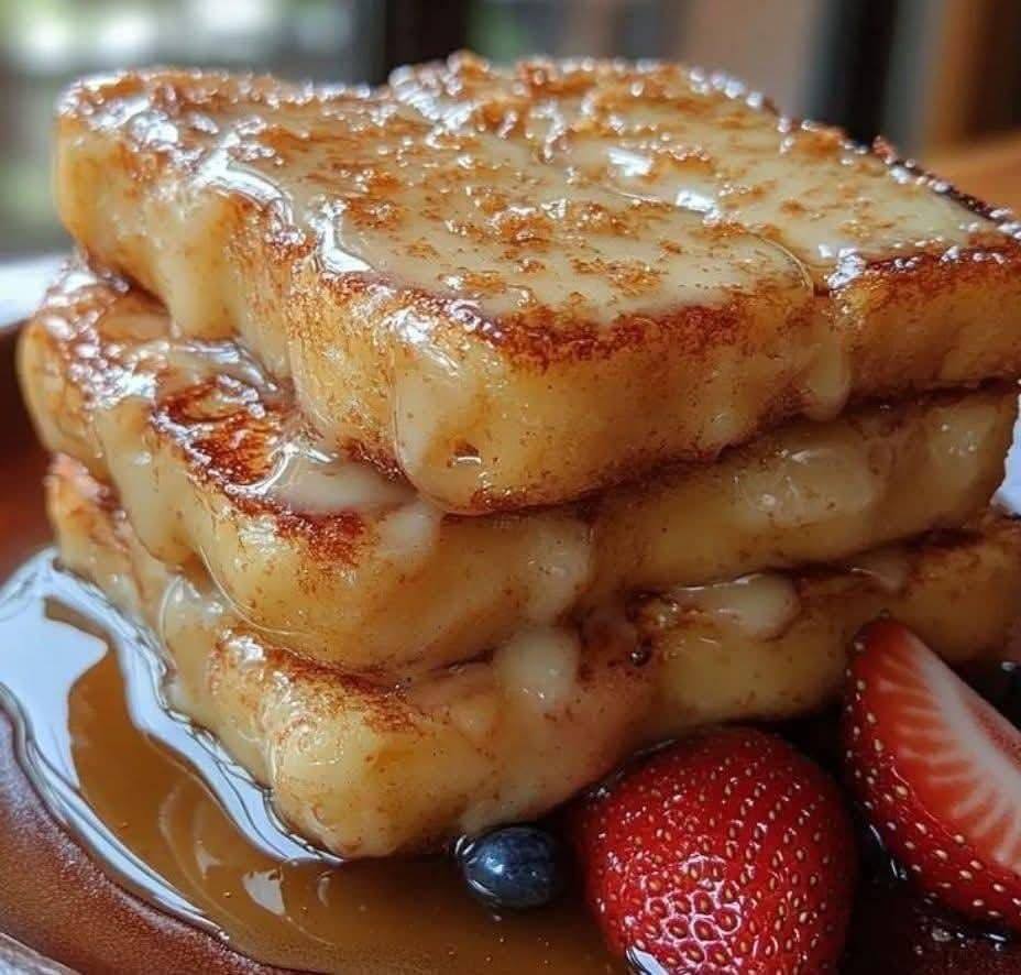 Rabanada Cremosa com Creme Inglês