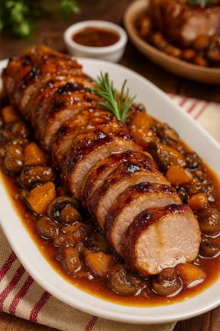 Solomillo de Cerdo en Salsa de Cerveza