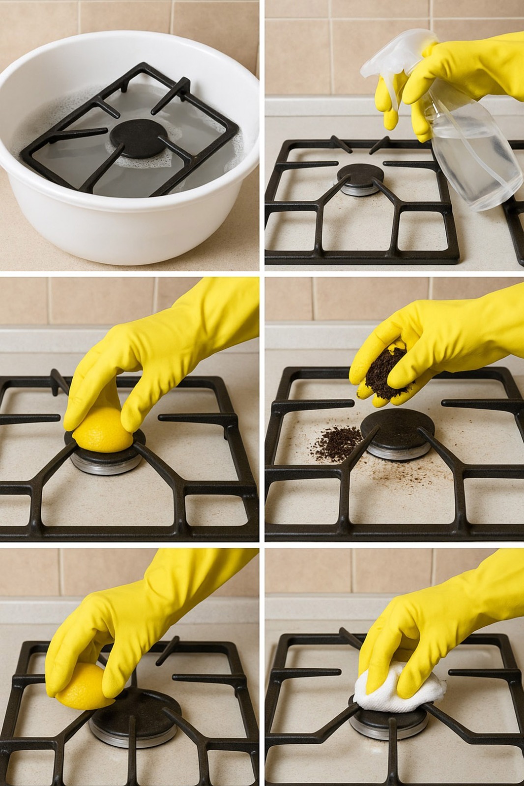 4 métodos eficazes para desengordurar grelhas de fogão