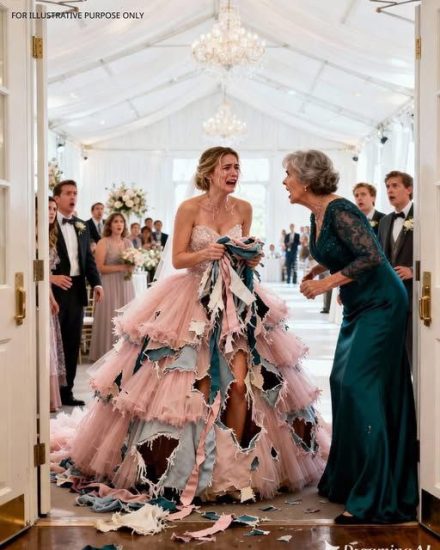 Diante de duzentos convidados ricos, rasgaram seu vestido e a acusaram de