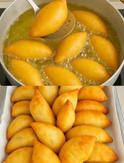 Tenho 60 anos e só experimentei isso recentemente: Pastéis de massa frita crocantes (apenas 4 ingredientes!)