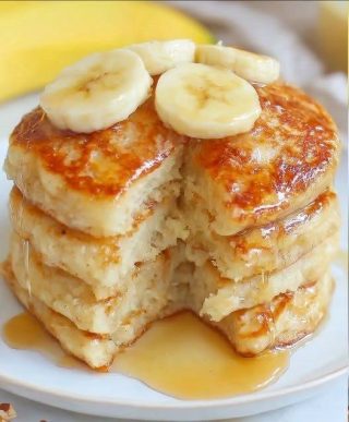 Brown Sugar Banana Pancakes