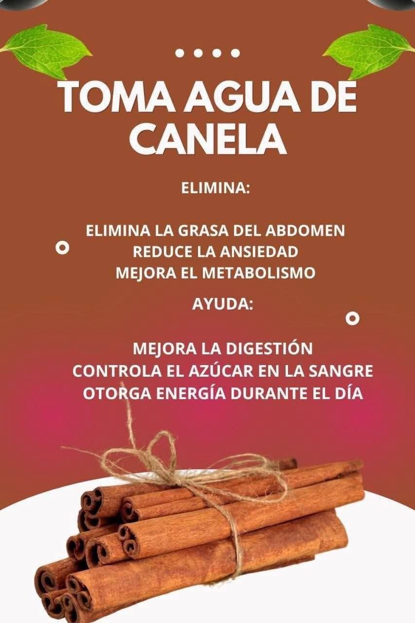 Debes tomar agua de canela… Ver mas..