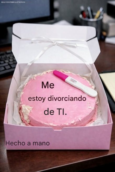 Mi esposo me envió un mensaje de divorcio en un pastel…