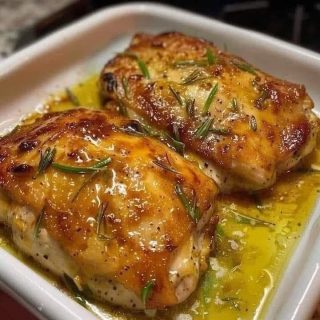 pechugas de pollo al horno con hierbas.
