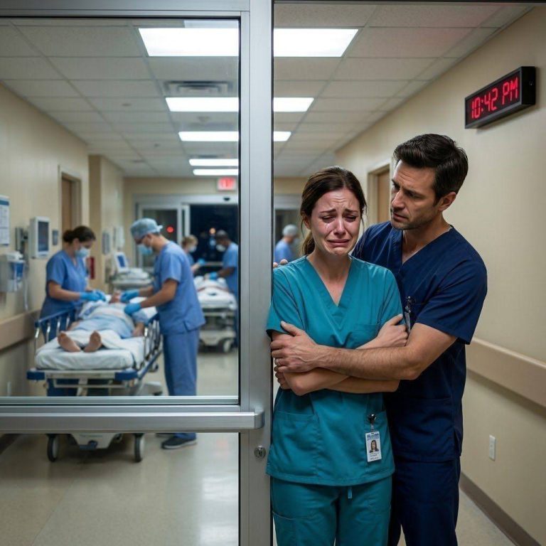 Durante mi turno nocturno, trajeron inconscientes a mi esposo, a mi hermana y a mi hijo de tres años. Cuando intenté correr hacia ellos, un colega médico me detuvo en silencio.