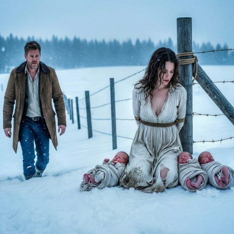 “Dios mío… ¿Quién te hizo esto?” – El rescate invernal que reveló la crueldad de un esposo y reescribió el destino de una madre y sus tres hijas