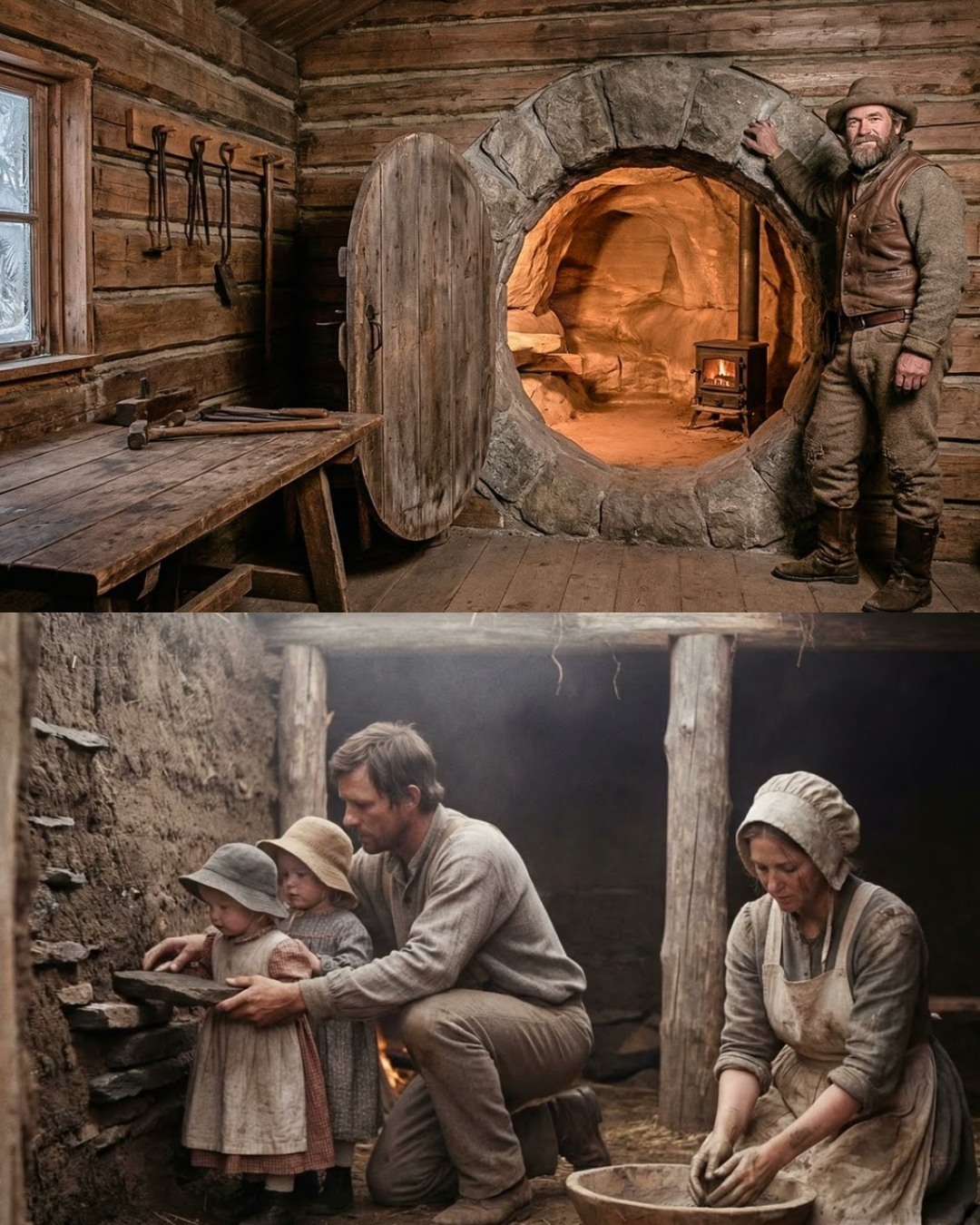 Todos riram quando construíram uma caverna em sua cabana, e ela permaneceu aquecida durante todo o inverno.