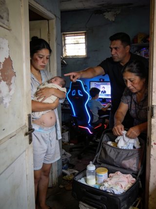 Mis padres me echaron de casa dos días después de una cesárea… porque mi hermano menor , un streamer en ascenso, necesitaba mi cuarto.