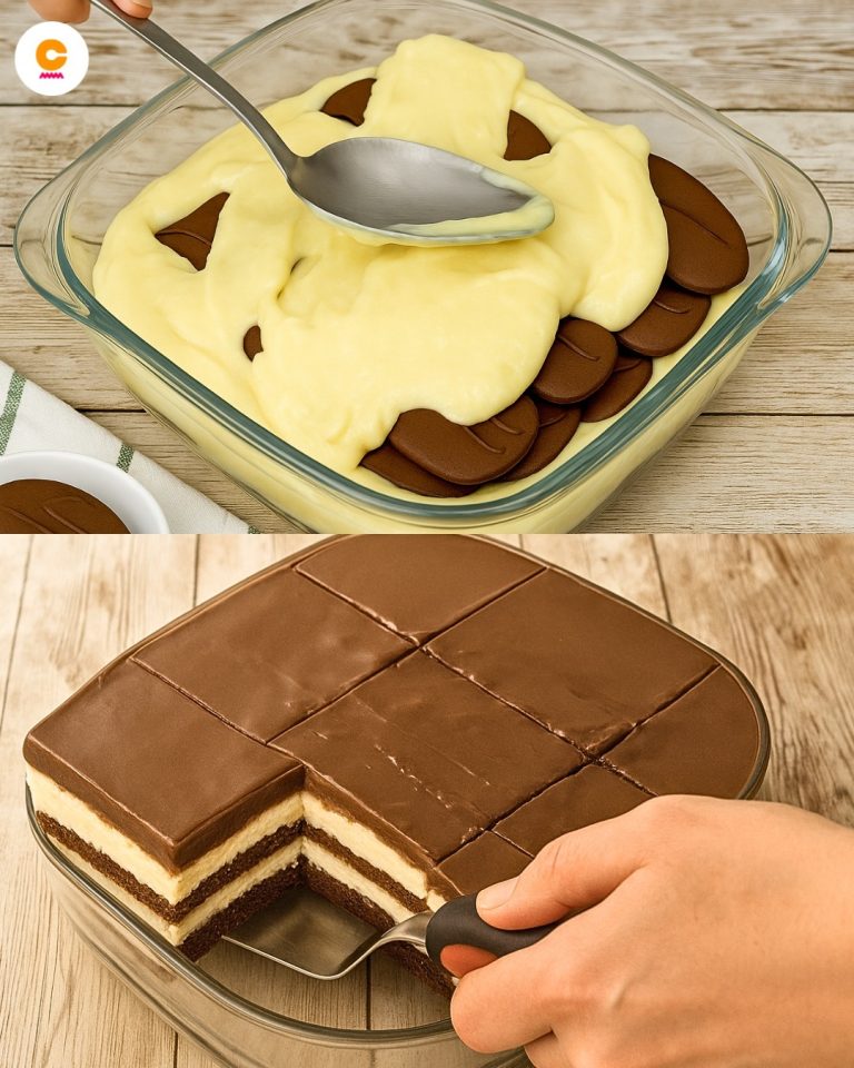 NO-BAKE DELICIOUS CAKE 😍 Perfect when you need a last-minute dessert, you’ll love it. Save the recipe 👇