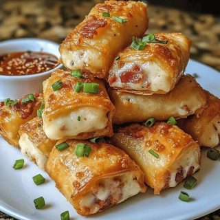 Rollos de Pizza con Bacon y Aderezo Ranch