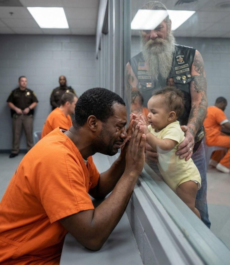 Este motociclista llevó a mi bebé a prisión todas las semanas durante tres años después de la muerte de mi esposa, cuando ya no me quedaba nadie para criarlo.