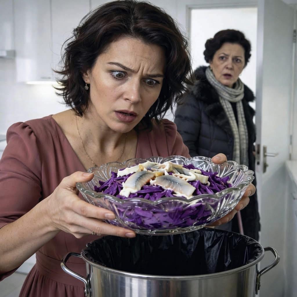 La cuñada echó la ensalada en el cubo: “Nosotras no comemos ese tipo de cosas…”