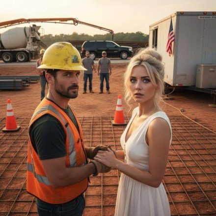 Ella corrió hacia mi sitio de construcción en Carolina del Norte con un vestido blanco y me rogó que me casara con ella; entonces la camioneta negra se detuvo y mi casco amarillo se convirtió en una señal de advertencia.